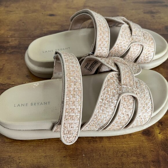 Lane Bryant 9W Slip-On, Sandals Adjustable with Extra Cushioned Sole for Comfort - Picture 11 of 13